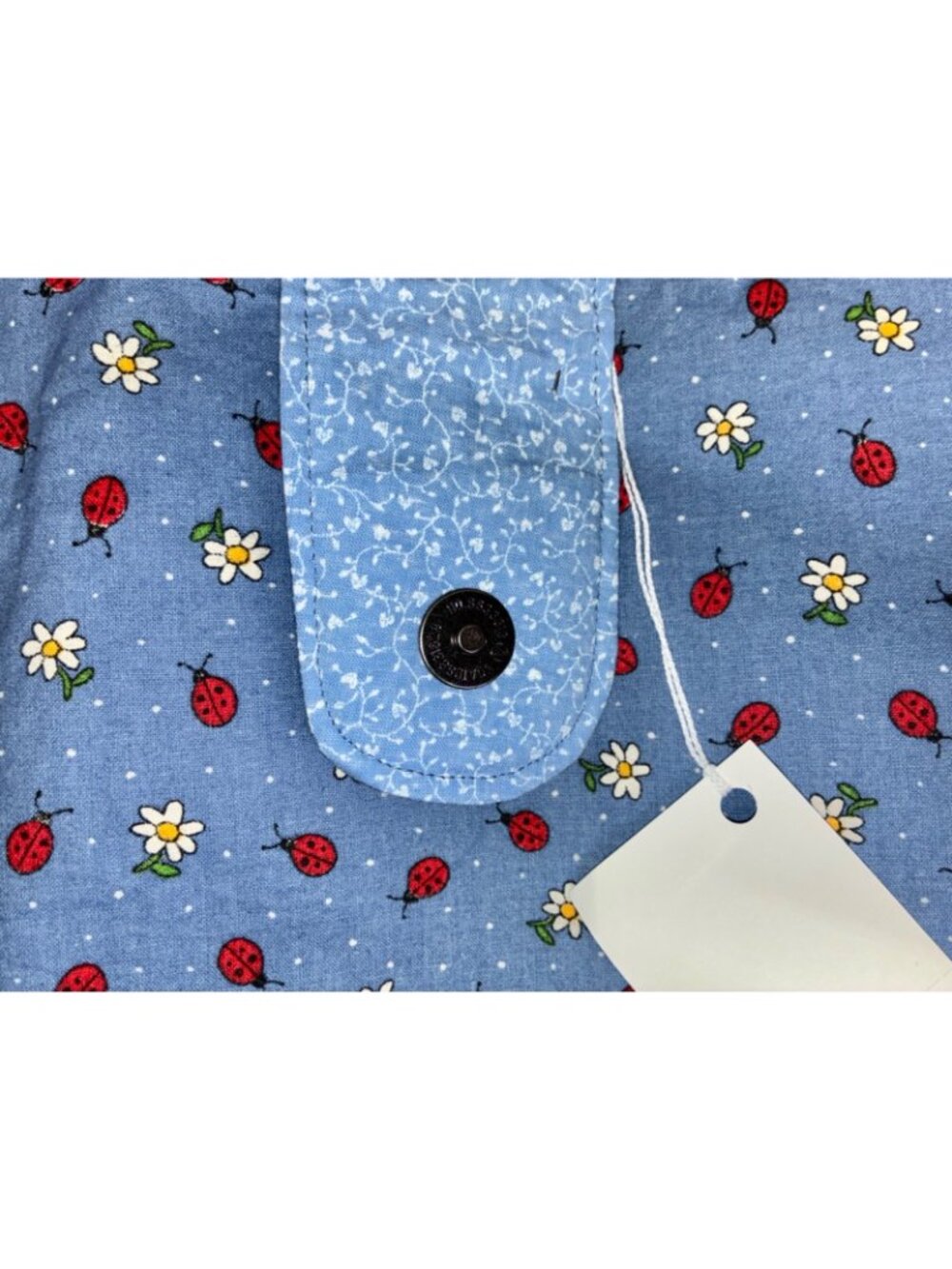 NWT Handmade Ladybug Daisy Shoulder Bag Tote Purse Cotton Lined Magnet Pocket #k - Picture 5 of 5